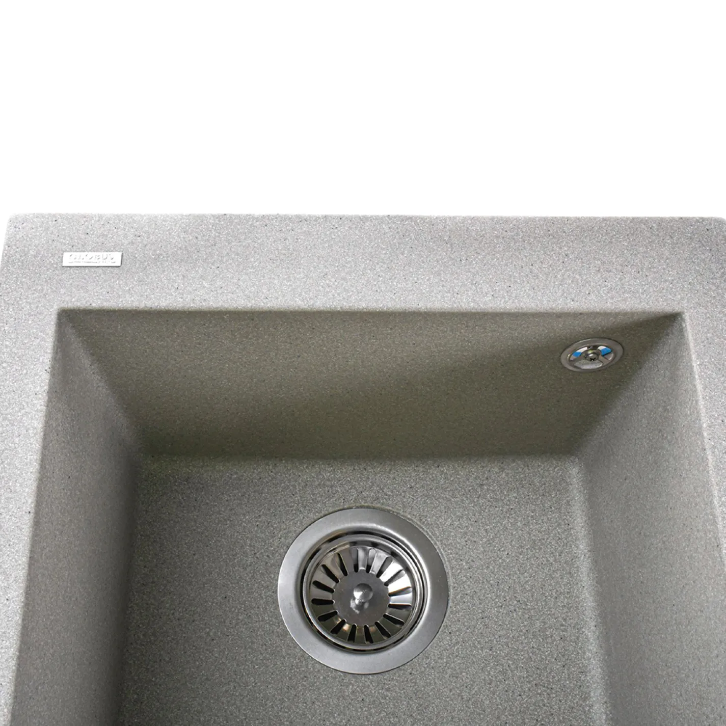 Гранітна мийка Globus Lux LAMA 410x500-А0005, сірий камiнь - Фото 3